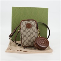 【原宿店限定】グッチ GUCCI ショルダーバッグ GGスプリーム PVC ベージュ ゴールド 700959 レディース 118864M
