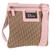 【原宿店限定】クリスチャンディオール Christian Dior ショルダーバッグ トロッターキャンバス ブラウン シルバー レディース 126844V