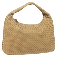 【原宿店限定】ボッテガヴェネタ BOTTEGAVENETA ホーボー ショルダーバッグ イントレチャート レザー ヴィンテージ ベージュ ゴールド レディース ep9286V