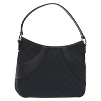 【原宿店限定】グッチ GUCCI ショルダーバッグ GGキャンバス ブラック シルバー 113012 レディース 129432V