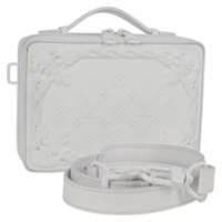 【原宿店限定】ルイ・ヴィトン LOUIS VUITTON LVオーナメント ソフトトランク ショルダーバッグ モノグラム ホワイト M21833 レディース MX402SM