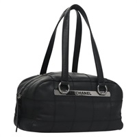 【原宿店限定】シャネル CHANEL ショルダーバッグ キャビアスキン ブラック レディース PP212