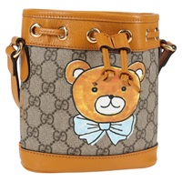 【原宿店限定】グッチ GUCCI ショルダーバッグ GGスプリーム PVC ベージュ ゴールド 660304 レディース 115292M