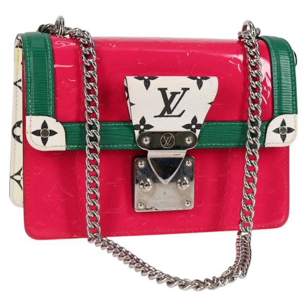 【原宿店限定】ルイ・ヴィトン LOUIS VUITTON ワインウッドPM ショルダーバッグ モノグラムヴェルニ ローズポップ M90443 レディース 127441M