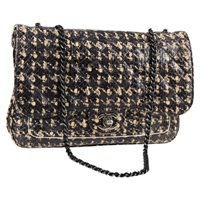 【原宿店限定】シャネル CHANEL ショルダーバッグ マトラッセ チェーン レザー ブラック シルバー レディース 127576M