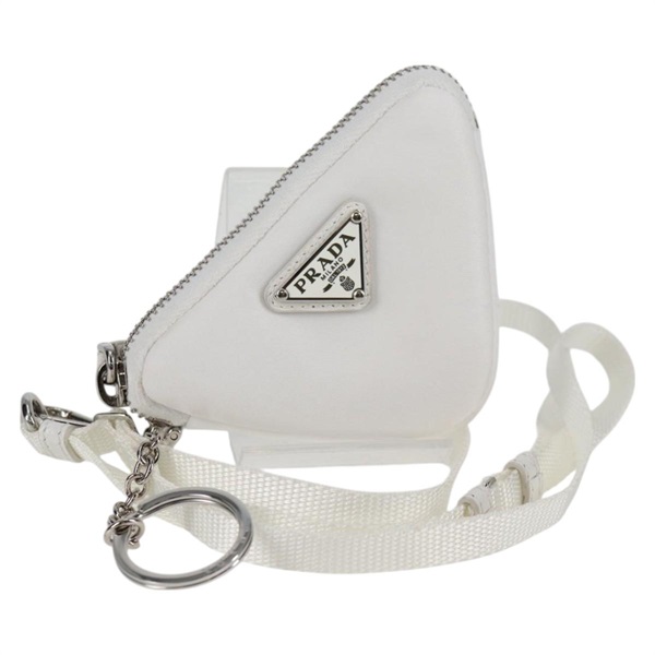 【原宿店限定】プラダ PRADA ショルダーバッグ ナイロン ホワイト シルバー レディース 127895V