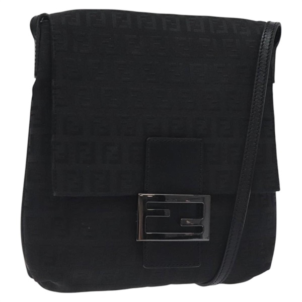 【原宿店限定】フェンディ FENDI ショルダーバッグ ズッキーノキャンバス ブラック レディース 129524V