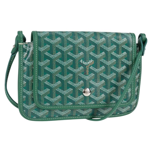 【原宿店限定】ゴヤール GOYARD プリュメ ショルダーバッグ ヘリンボーン PVC グリーン レディース sw900SM
