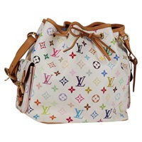 【原宿店限定】ルイ・ヴィトン LOUIS VUITTON プチノエ ショルダーバッグ モノグラムマルチカラー ホワイト M42229 レディース 130467V