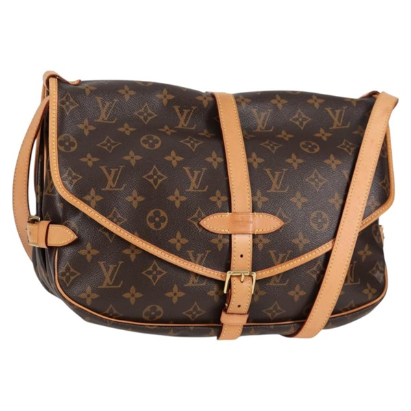 【原宿店限定】ルイ・ヴィトン LOUIS VUITTON ソミュール 35 ショルダーバッグ モノグラム M42254 レディース PP736V