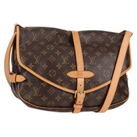 【原宿店限定】ルイ・ヴィトン LOUIS VUITTON ソミュール 35 ショルダーバッグ モノグラム M42254 レディース PP736V