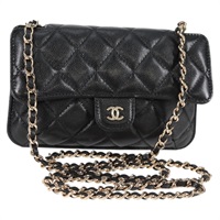 【原宿店限定】ャネル CHANEL ショルダーバッグ マトラッセ チェーン キシャビアスキン ブラック レディース 127322M