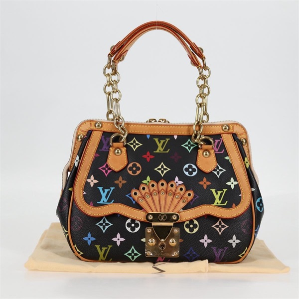 【原宿店限定】ルイ・ヴィトン LOUIS VUITTON グレイシーMM ハンドバッグ モノグラムマルチカラー ブラック M92591 レディース 126225SV