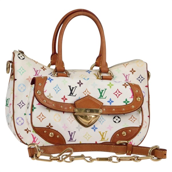 【原宿店限定】ルイ・ヴィトン LOUIS VUITTON リタ ハンドバッグ モノグラムマルチカラー 2way ホワイト M40125 レディース 128116V