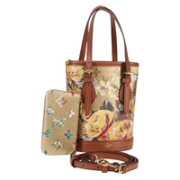 【原宿店限定】ルイ・ヴィトン LOUIS VUITTON ナノバケット ショルダーバッグ LVガーデン ベージュ M81724 レディース 130468SM