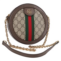 【原宿店限定】グッチ GUCCI ショルダーバッグ GGマーモント ウェブシェリーライン  チェーン PVC ベージュ ゴールド 550618 レディース 131980M
