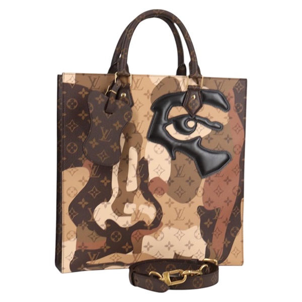 【原宿店限定】ルイ・ヴィトン LOUIS VUITTON サックプラNV トートバッグ モノグラムLVポートレート M46679 レディース 120873SM