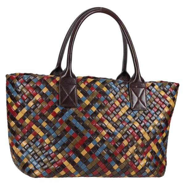 【原宿店限定】ボッテガヴェネタ BOTTEGAVENETA トートバッグ イントレチャート レザー ブラウン レディース 126566V