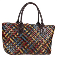 【原宿店限定】ボッテガヴェネタ BOTTEGAVENETA トートバッグ イントレチャート レザー ブラウン レディース 126566V