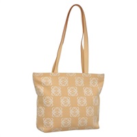 【原宿店限定】ロエベ LOEWE トートバッグ アナグラム キャンバス ベージュ レディース BA887