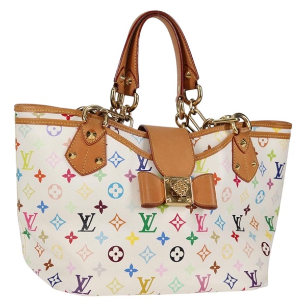【原宿店限定】ルイ・ヴィトン LOUIS VUITTON アニー MM トートバッグ モノグラムマルチカラー ホワイト M40307 レディース 122879V