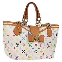 【原宿店限定】ルイ・ヴィトン LOUIS VUITTON アニー MM トートバッグ モノグラムマルチカラー ホワイト M40307 レディース 122879V