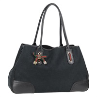 【原宿店限定】グッチ GUCCI プリンシー トートバッグ GGキャンバス ウェブシェリーライン ブラック ゴールド 163805 レディース 131957V
