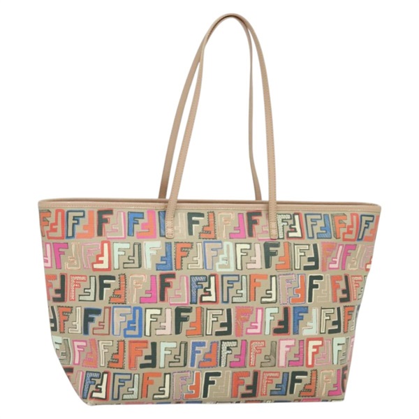 【原宿店限定】フェンディ FENDI トートバッグ ズッカキャンバス PVC マルチカラー ゴールド レディース 132953V