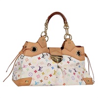 【原宿店限定】ルイ・ヴィトン LOUIS VUITTON ウルスラ トートバッグ モノグラム・マルチカラー ホワイト M40123 レディース PP786V