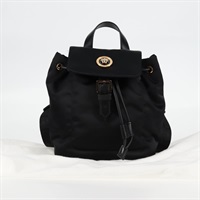 【原宿店限定】ヴェルサーチ VERSACE バックパック ナイロン ブラック ゴールド レディース 118732V