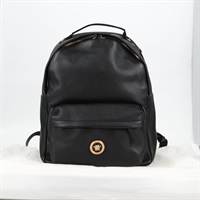 【原宿店限定】ヴェルサーチ VERSACE バックパック レザー ブラック ゴールド レディース 118735M