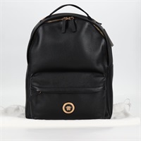 【原宿店限定】ヴェルサーチ VERSACE バックパック レザー ブラック ゴールド レディース 118810M
