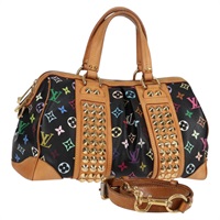 【原宿店限定】ルイ・ヴィトン LOUIS VUITTON コートニーMM ハンドバッグ モノグラムマルチカラー 2way ブラック M45642 レディース 119223V