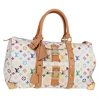 【原宿店限定】ルイ・ヴィトン LOUIS VUITTON キーポル45 ボストンバッグ モノグラムマルチカラー ホワイト M92641 レディース 126487V