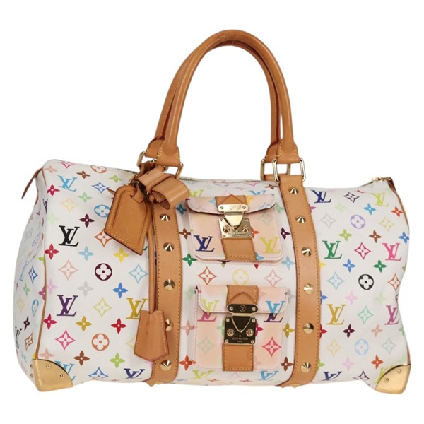 【原宿店限定】ルイ・ヴィトン LOUIS VUITTON キーポル45 ボストンバッグ モノグラムマルチカラー ホワイト M92641 レディース 126488V