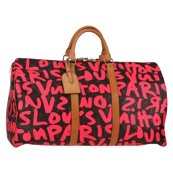 【原宿店限定】ルイ・ヴィトン LOUIS VUITTON キーポル50 ボストンバッグ モノグラム グラフィティ ゴールド M93698 レディース 131813SV