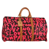 【原宿店限定】ルイ・ヴィトン LOUIS VUITTON キーポル50 ボストンバッグ モノグラム グラフィティ ゴールド M93698 レディース 131813SV
