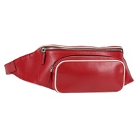【原宿店限定】プラダ PRADA ボディバッグ レザー シルバー レッド レディース 130229V