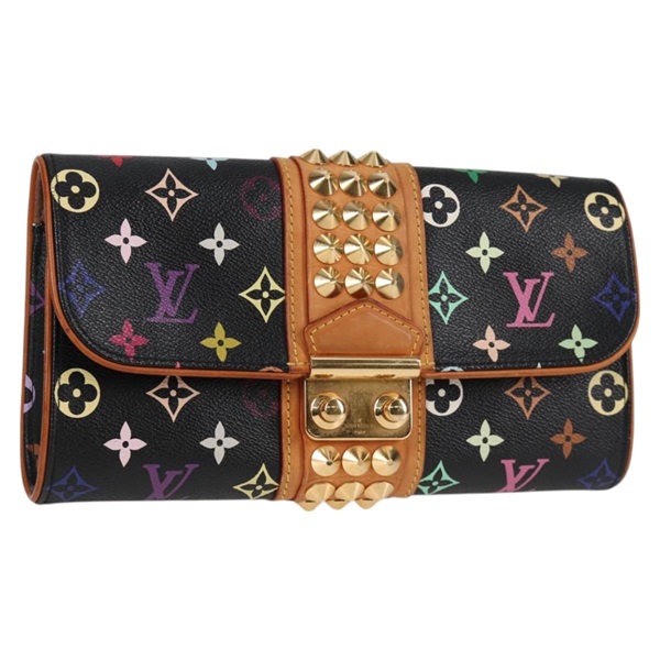 【原宿店限定】ルイ・ヴィトン LOUIS VUITTON ポシェットコートニー クラッチバッグ モノグラムマルチカラー ブラック M45640 レディース 119221V
