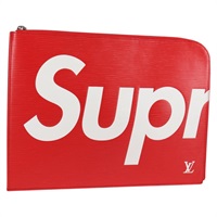 【原宿店限定】ルイ・ヴィトン LOUIS VUITTON ポシェット・ジュールGM クラッチバッグ エピ Supreme レッド ホワイト M67722 レディース 122842M