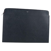 【原宿店限定】セリーヌ CELINE クラッチバッグ レザー ネイビー シルバー 10B593-070 レディース 127920M