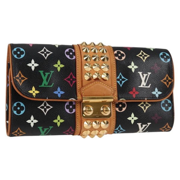 【原宿店限定】ルイ・ヴィトン LOUIS VUITTON ポシェットコートニー クラッチバッグ モノグラムマルチカラー ブラック M45640 レディース 128863V