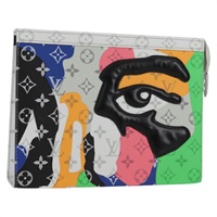 【原宿店限定】ルイ・ヴィトン LOUIS VUITTON ポシェットヴォワヤージュMM クラッチバッグ モノグラムLVポートレート マルチカラー M82589 レディース 131811SM
