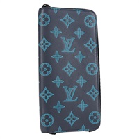 【原宿店限定】ルイ・ヴィトン LOUIS VUITTON ジッピーウォレットヴェルティカル 長財布 モノグラムシャドウ ネイビー M82322 レディース 126657M