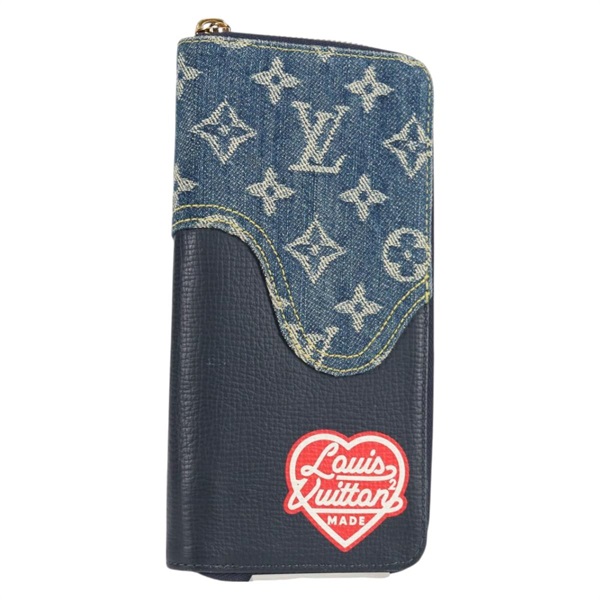 【原宿店限定】ルイ・ヴィトン LOUIS VUITTON ジッピーウォレット 長財布 ＮIGO　LVスクエアード ネイビー M81107 レディース 126433M