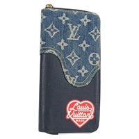 【原宿店限定】ルイ・ヴィトン LOUIS VUITTON ジッピーウォレット 長財布 ＮIGO　LVスクエアード ネイビー M81107 レディース 126433M