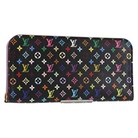 【原宿店限定】ルイ・ヴィトン LOUIS VUITTON ポルトフォイユアンソリット 長財布 モノグラムマルチカラー ブラック M60271 レディース yk18491V
