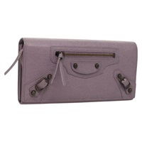 【原宿店限定】バレンシアガ BALENCIAGA クラシックコンチネンタルジップ 長財布 レザー パープル 253038 レディース SW1026M
