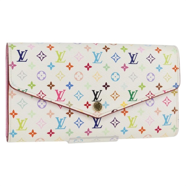 【原宿店限定】ルイ・ヴィトン LOUIS VUITTON ポルトフォイユ・サラ 長財布 モノグラムマルチカラー ホワイト M60667 レディース 128841V