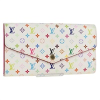 【原宿店限定】ルイ・ヴィトン LOUIS VUITTON ポルトフォイユ・サラ 長財布 モノグラムマルチカラー ホワイト M60667 レディース 128841V